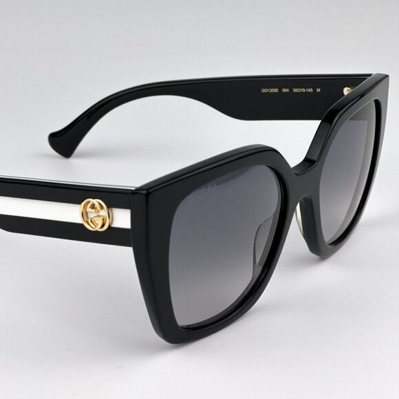NEW Gucci GG1300S 004 Black Gray Gradient Square Women Sunglasses GG 1300s